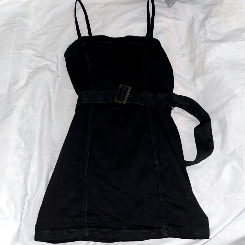 H&M Black Dress w Belt